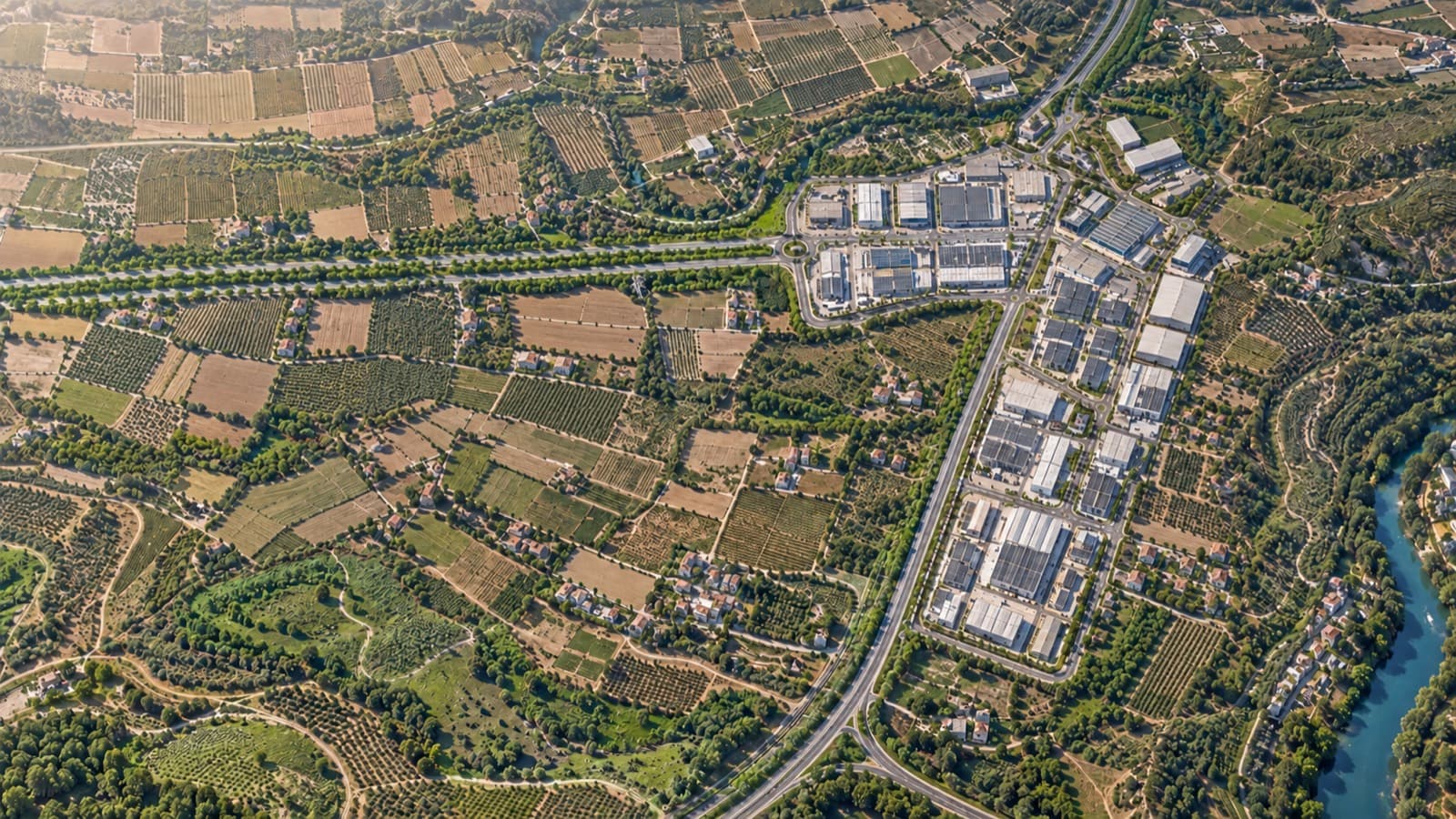 Vista del entorno industrial